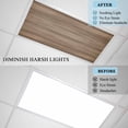 thumbnail image 4 of 3 Pack Farm Brown Wooden Texture Fluorescent Light Covers for Ceiling Lights Countryside Wood Grain Barn Theme Magnetic Ceiling Light Covers Overhead Light Filters for Office Classroom Home, 4 of 9