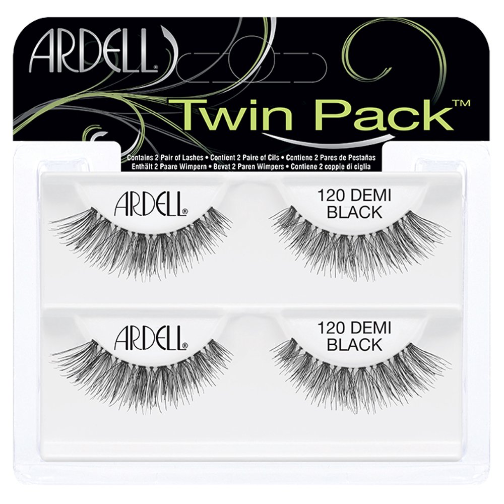 (2 Pack) Ardell False Eyelashes, 120 Black