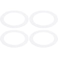 thumbnail image 1 of shiyou-Goof Rings Inner Diameter 4.13", Outer Diameter 5.91", 4 Pcs Metal Goof Rings Cover Recessed Light Trim for Ceiling Wall Fixtures Can Lighting Down Light LED, Matte Finish White, 1 of 4