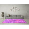 thumbnail image 3 of Ahgly Company Indoor Round Oriental Pink Industrial Area Rugs, 3' Round, 3 of 4