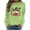 Green, variant on Women's Long Sleeve Crew Neck Sweatshirt Halloween Cute Ghost Pumpkin Graphic Relaxed Fit Casual Holiday Pullover Tops