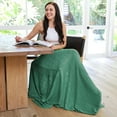 thumbnail image 5 of "Catalonia All Season Knitted Acrylic Throw Blanket, Cozy Leisure Lightweight Decorative Blanket with Fringe for Bed, Couch, Living Room, Machine Washable, Teal, 50'' × 60'' ", 5 of 7
