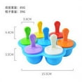 thumbnail image 3 of Silicone 7 Cavity Ice-cream Mold Lightweight Portable Flexible Replacement Replacement Non-stick DIY Home Bar Ice-cube Mould Tray Tool, 3 of 8