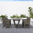 thumbnail image 2 of Renaissance Outdoor 7-Piece Hand-scraped Wood Patio Dining Set with Extension Table, 2 of 5