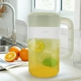 thumbnail image 4 of 2500ml Transparent Plastic Measuring Pitcher Milk Tea Pot Cold Water Kettle for Storing and Serving Beverage (Light Green), 4 of 9