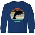 thumbnail image 3 of Inktastic Dolphin Cute Beach and Vacation Long Sleeve Youth T-Shirt, 3 of 5