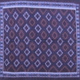 thumbnail image 1 of Ahgly Company Machine Washable Indoor Square Oriental Blue Traditional Area Rugs, 6' Square, 1 of 4