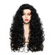 thumbnail image 1 of Pelucas onduladas largas Rugelyss, peluca de pelo rizado sintético negro Natural de 28 pulgadas para mujer, 1 of 5