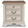 thumbnail image 6 of Signature Design by Ashley Realyn French Country 3 Drawer Nightstand with Electrical Outlets & USB Ports, Chipped White, 6 of 8