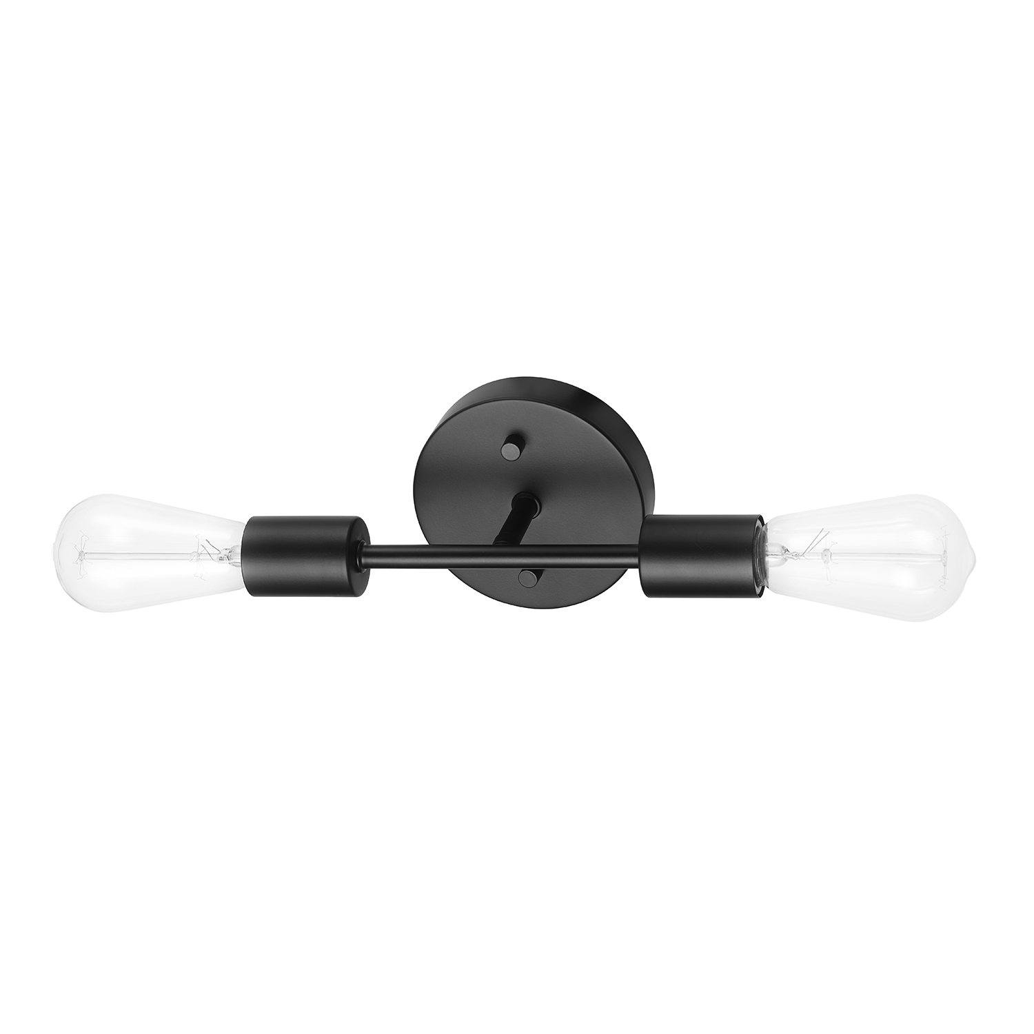 Better Homes & Gardens 10" 2 Reversible Light Vanity Fixture Matte Black, Bulb Not Included