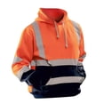 thumbnail image 2 of Sudadera con cremallera y capucha de alta visibilidad Sunnimix Naranja L, 2 of 8