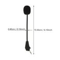 thumbnail image 2 of NICEXMAS Gaming Mic Headphones Microphone Live Streaming Microphone 0.4X15.5CM Black, 2 of 8