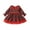 Red, variant on Elippeo Christmas Dress 12M 2Y 3Y 4Y 5Y 6Y Plaid Print Long Sleeve Round Neck Ruffled Tulle Patchwork A-Line Dress Xmas Clothing
