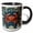 Black/White, variant on 3drose, Crab William Morris Style Nautical Sea Ocean Botanical Blue Green Red, 11oz Magic Transforming Mug