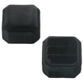 thumbnail image 2 of Small Velvet Ring Box Cut Edge Octagon for Wedding Engagement(Black), 2 of 6