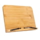 thumbnail image 1 of Soporte de madera para libros de cocina, soporte de bambú para libros, bandeja plegable para libros, soporte de bambú para libros, rendimiento sólido, 1 of 12