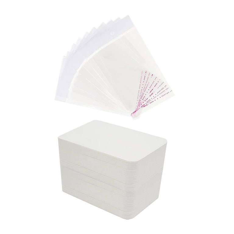 50pcs 12.4x7.4cm Keychain Display Cards Holder Paperboard for