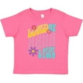 thumbnail image 3 of Inktastic Nana and Pops Love Me Retro Flowered Girls Toddler T-Shirt, 3 of 5