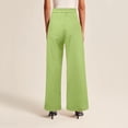 thumbnail image 4 of Omen's Wide Leg Pants Work Business Casual Loose High Waisted Dress Palazzo Flowy Trousers Capris, 4 of 6