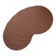 thumbnail image 1 of unbranded 6Ud Manteles Individuales Redondos De Cuero Sintético Para De Cocina Color Café, 1 of 7