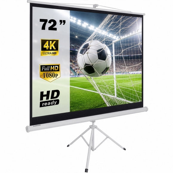 Pantalla De Proyección Audiotek 72 Pulgadas Manual Con Tripie
