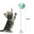 thumbnail image 3 of 2PCS Cat Teaser Wand Interactive Pompom Bell Spring Suction Cup Cat Wand Cat Toy, 3 of 10
