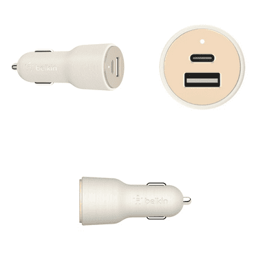 Belkin Signature Edition 30W Power Delivery Car Charger Type C and USB A