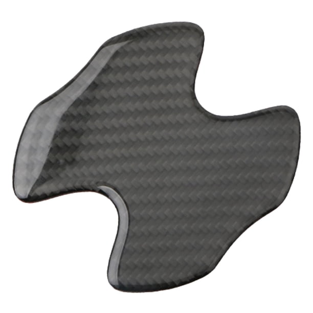 4 películas protectoras para manijas de puertas de coche, pegatinas para coche Fibra de Carbono Negro