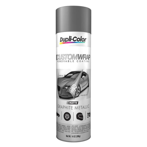 VHT Duplicolor- Canada Paint CCWRC500 Custom Wrap; Removable Coating; Metallic Graphite; Aerosol Spray Can; 14 Ounce