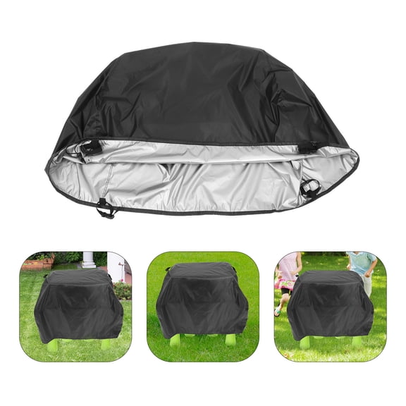 OULII Black Waterproof Outdoor Water Table Cover Durable Protection for Patio Use