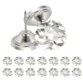 thumbnail image 1 of Uxcell 25 Pcs Clavos de Tapicería de Cristal de 30 mm Clavos de Tapicería de Diamante para Sofá Muebles Cabecero de Cama Acolchado Decoración de Pared Manualidades DIY (Cúbico), 1 of 7
