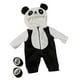 thumbnail image 2 of Ropa para muñecas bebé, accesorios, recuerdo de fiesta, ropa informal para juegos, actividades, cumpleaños Negro con Blanco, 2 of 8
