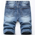 thumbnail image 2 of LZLER Distressed Jean Shorts for Men Ripped Classic Mens Denim Shorts, 2 of 6