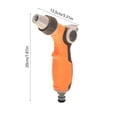 thumbnail image 4 of FEOLGEHLY Garden Watering Sprinkler Head, Comfort Grip Hose Nozzle Sprayer, Adjustable Spray Patterns Tool, Wash Nozzle for Garden Hose for Vegetable Plant Watering (Orange A), 4 of 8