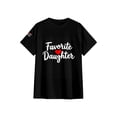 thumbnail image 3 of Favorite Daughter T-Shirt, Funny Novelty Mom/Dad's Favorite T-Shirt,OdeJous Black XL, 3 of 7