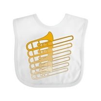 Inktastic Trombone Line Boys or Girls Baby Bib