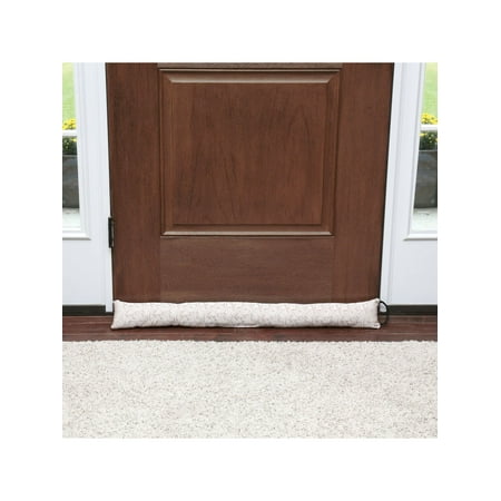 Window Sill Draft Stopper Home District Jacquard Handled Draft Dodger - Weighted Door/Window Breeze, Bug and Noise Guard Stopper Blocker -36