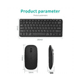 thumbnail image 3 of Wireless Bluetooth Keyboard Mouse Three Mode Keyboard Rechargeable Keyboard Mouse Support Tablet Laptop Computer Black, 3 of 6