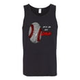 thumbnail image 2 of Wild Bobby, Baseball Fingerprint It's In My DNA, Sports, Men Graphic Tank Top, Black, Small, 2 of 5