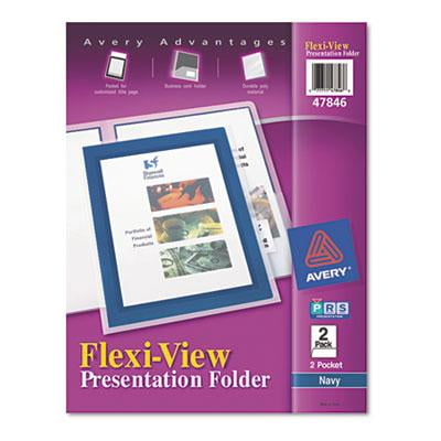 Flexi View 2 Pocket Folders - Avery Flexi-View Two-Pocket Folder