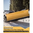 thumbnail image 3 of 60 x 4 x 0.75 Inch Black Polyurethane Snow Plow Cutting Edge, Heavy Duty Replacement Blade, 3 of 6