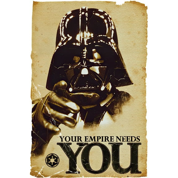 Star Wars - Poster / Print (Darth Vader: Your Empire Needs You) (Size: 24 X 36")