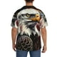 thumbnail image 3 of Fotbe Retro American Eagle A Camisa Estampada de Manga Corta para Hombre, Casual de Verano, Estilo Playero, Sin Arrugas-4X-Large, 3 of 5