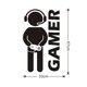 thumbnail image 2 of Calcomanía de pared Gamer con controlador, calcomanía de pared Game Boy (23,6" x 11,8"), calcomanía de pared con diseño artístico de vinilo para el hogar, sala de juegos, decoración del dormitorio, 2 of 5