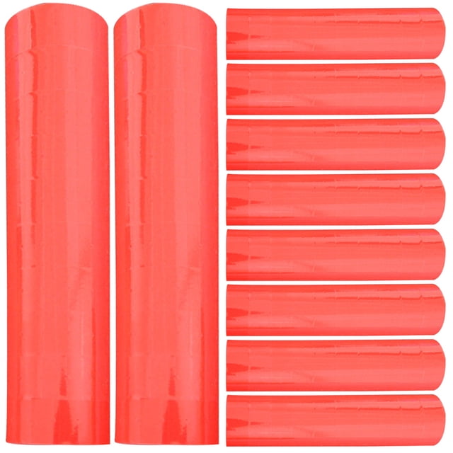 10 rollos de etiquetas adhesivas de precio en blanco. Etiquetas adhesivas de precio.