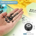thumbnail image 2 of Uxcell Round Letter Beads, 300 Pcs Letter O Acrylic Alphabet Beads Black Beads White Letters for Jewelry Making Bracelets Making Necklaces DIY, White, 2 of 6