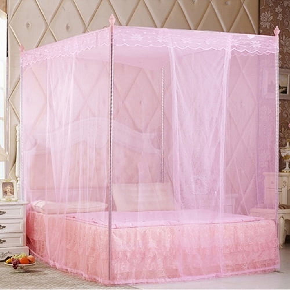 Dengjunhu White Bed Canopy Curtain