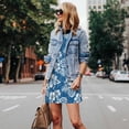 thumbnail image 4 of KLL Leaves And Flowers Pattern Womens Summer Dresses 2025,Loose Round Neck Sleeveless Sundresses Tank Dresses with Pockets, 4 of 7