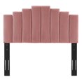 thumbnail image 4 of Modway Elise Lit Plateforme en Velours Performance Très Grand Rose Poussiéreux, 4 of 11
