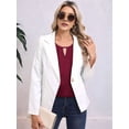 thumbnail image 5 of Womens Long Sleeve Tops Business Casual Blouses Dressy Work Office Summer Flowy Shirt 2025 Trendy Outfits Wine Red XXL, 5 of 8
